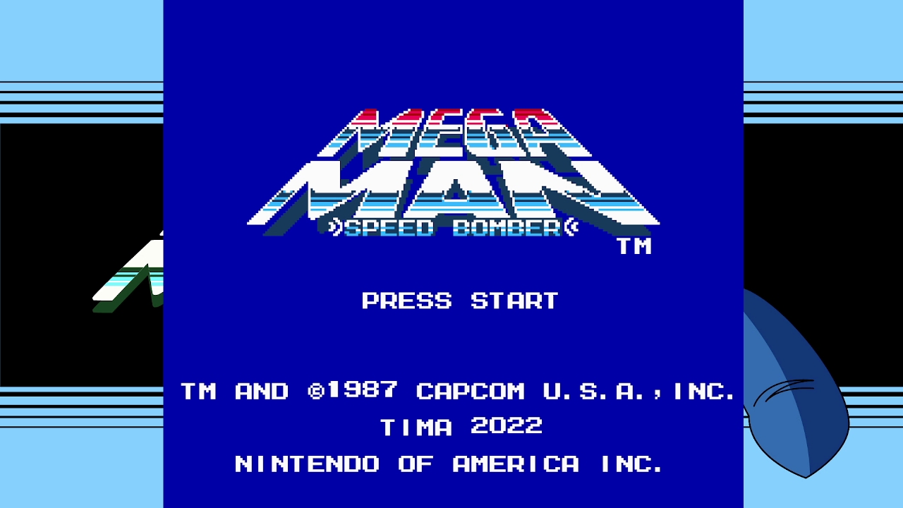 lets race mega man 1  speed bomber 1  showing who can make the cut