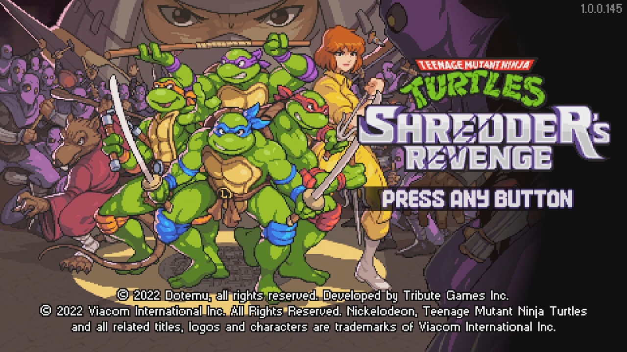 teenage mutant ninja turtles shredders revenge blind arcade coop 1  turtles beboppin